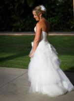 Strapless wedding dress by Brides desire Wendy Sullivan ' Anastasia'