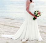 Sweetheart Strapless 'Darcy - Georgette' Mariana Hardwick size 10 Wedding Dress